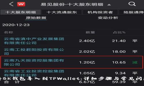 如何将BK钱包导入到TPWallet：详细步骤与常见问题解答