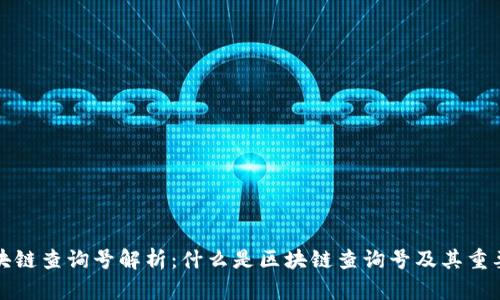 区块链查询号解析：什么是区块链查询号及其重要性