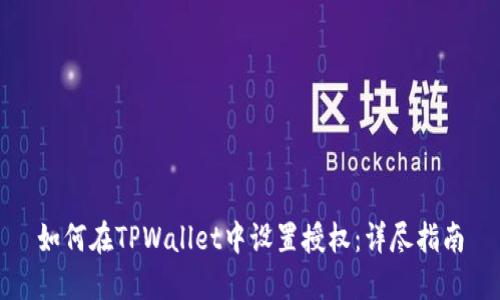 如何在TPWallet中设置授权：详尽指南
