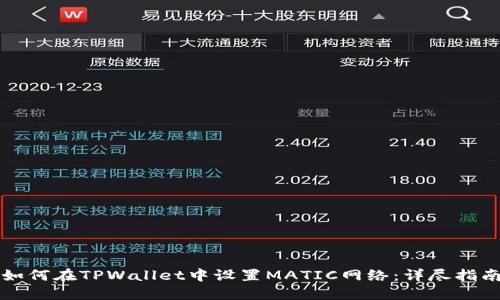 如何在TPWallet中设置MATIC网络：详尽指南
